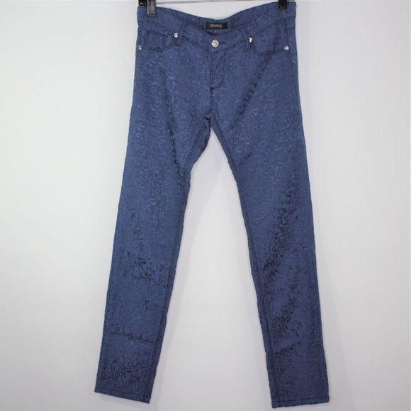 Vintage Versace Womens 30 x 29 Fully Embroidered Soft Pants Rare G1044 - Picture 1 of 11